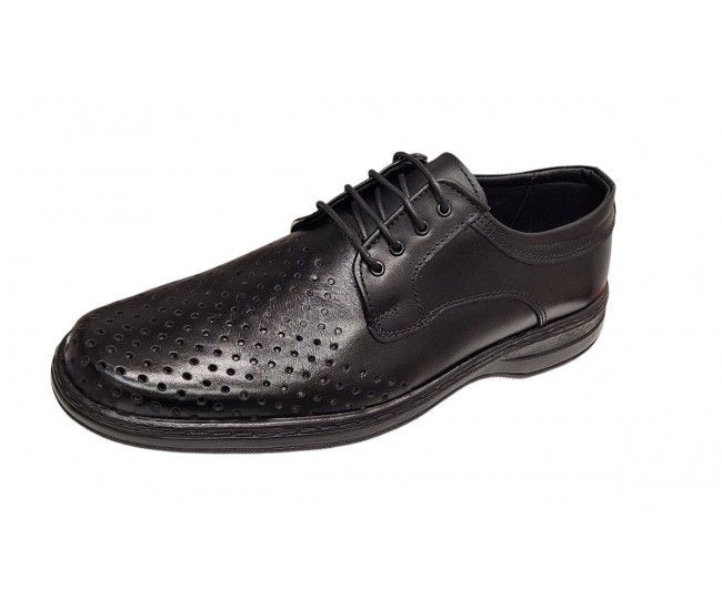 Pantofi casual barbati din piele naturala cu perforatii marimi 39 - 47 Ciucaleti