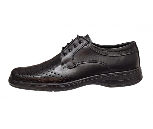 Pantofi casual barbati din piele naturala cu perforatii marimi 39 - 47 Ciucaleti