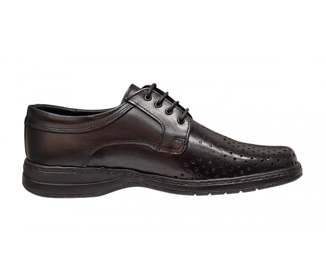 Pantofi casual barbati din piele naturala cu perforatii marimi 39 - 47 Ciucaleti