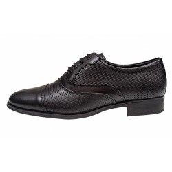 Pantofi barbati, eleganti, din piele naturala, Negru - GKR18N