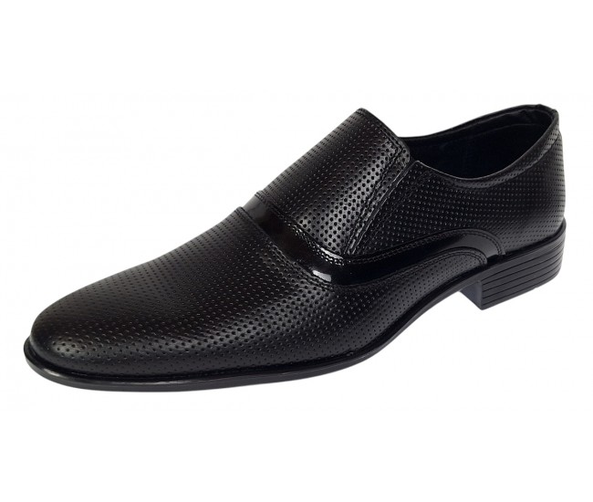 Pantofi barbati eleganti din piele naturala Negru GKR1PFN