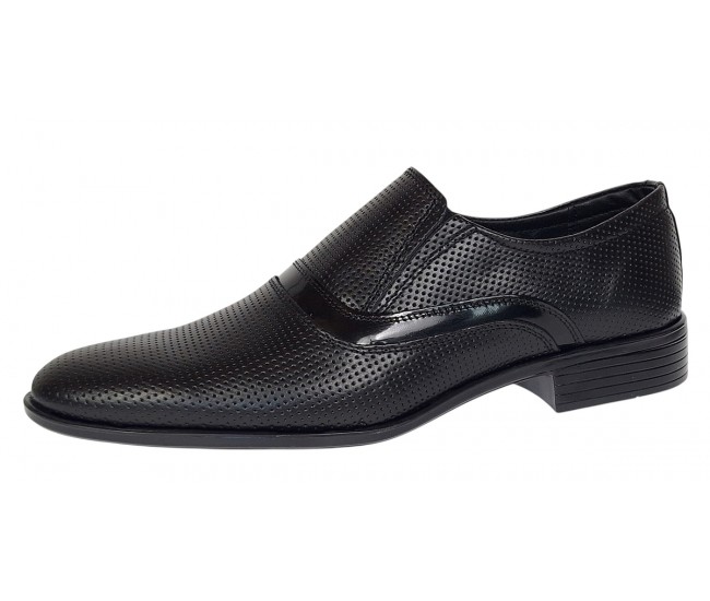 Pantofi barbati eleganti din piele naturala Negru GKR1PFN