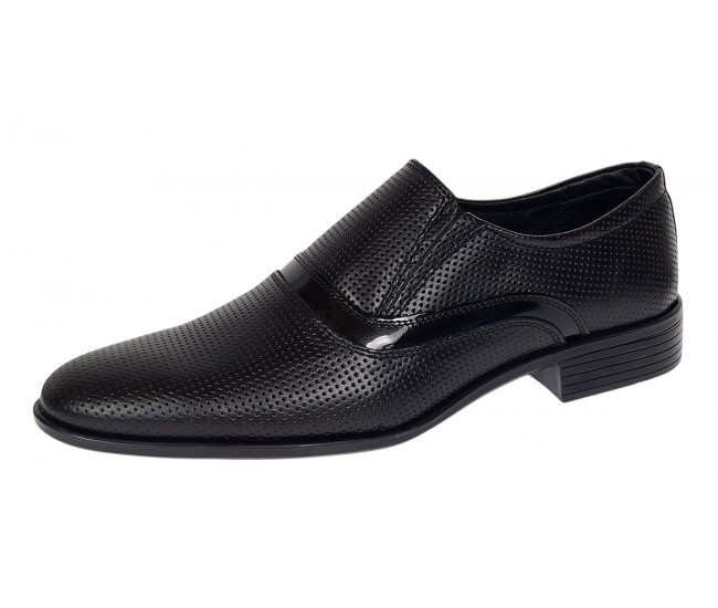 Pantofi barbati eleganti din piele naturala Negru GKR1PFN