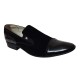 Pantofi barbati eleganti din piele naturala - Model Negru fara siret 1RN Marimea 44