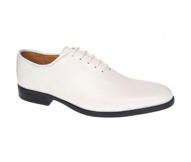 Pantofi barbati eleganti din piele naturala Alb - GKR200A