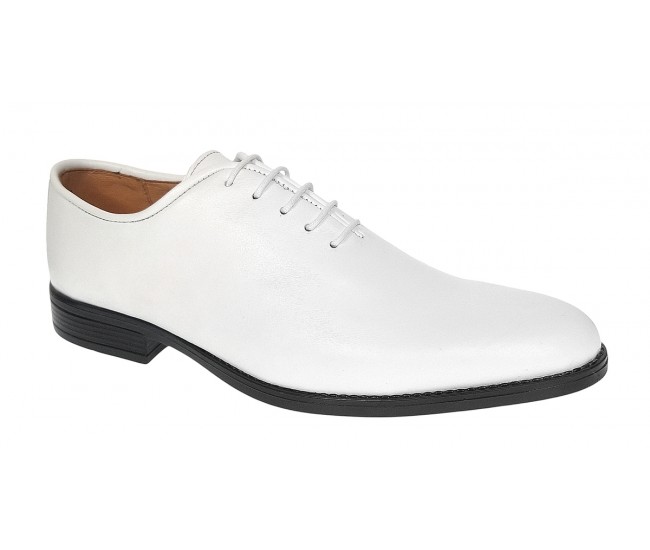 Pantofi barbati eleganti din piele naturala Alb - GKR200A