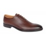 Pantofi barbati eleganti din piele naturala maro cognac - GKR200M