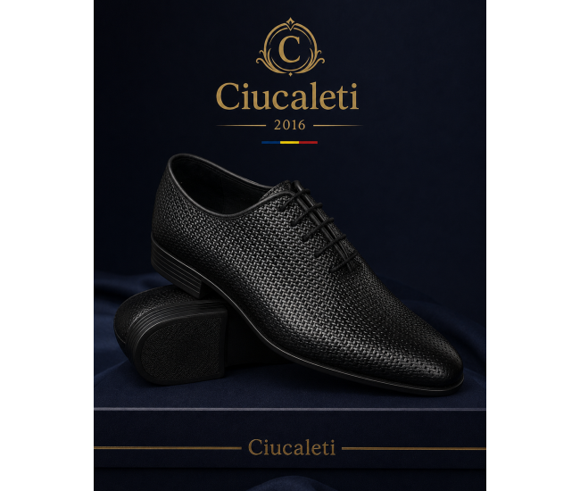 Pantofi barbati eleganti din piele naturala de culoare neagra Donatto M GKR200MTR