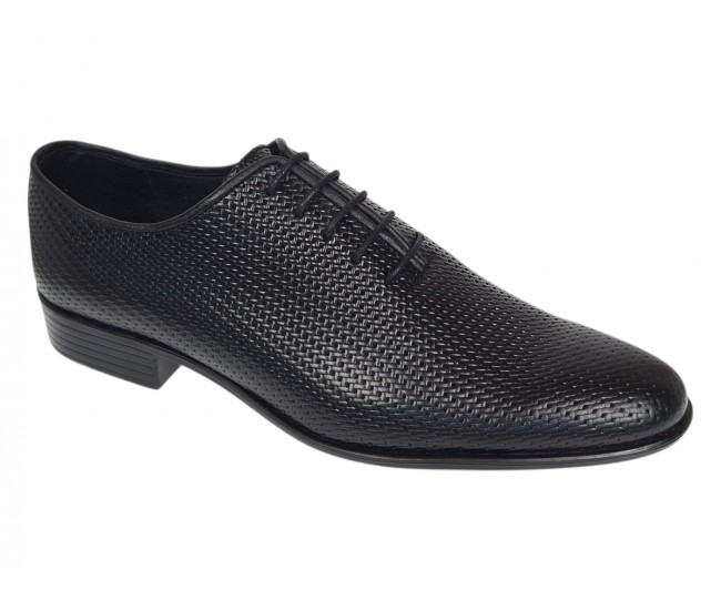 Pantofi barbati eleganti din piele naturala de culoare neagra Donatto M GKR200MTR