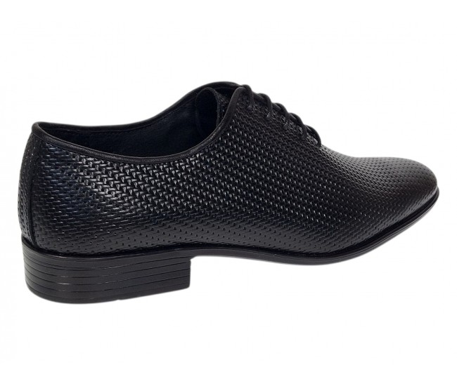 Pantofi barbati eleganti din piele naturala de culoare neagra Donatto M GKR200MTR
