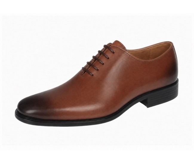 Pantofi barbati eleganți maro cognac din piele naturală cu șiret și talpă Donatto – GKR200MX