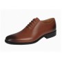 Pantofi barbati eleganți maro cognac din piele naturală cu șiret și talpă Donatto – GKR200MX