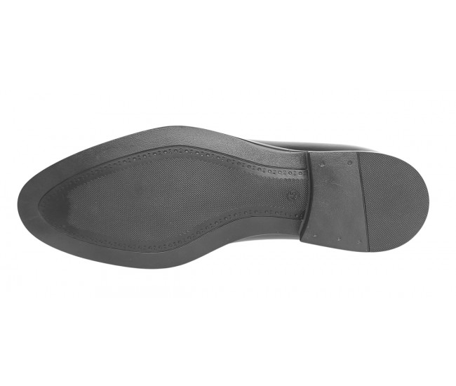 Pantofi barbati eleganti din piele naturala de culoare neagra - GKR200N