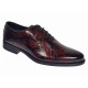 Pantofi barbati eleganti din piele naturala bordeaux cu negru lac Donatto GKR200RN