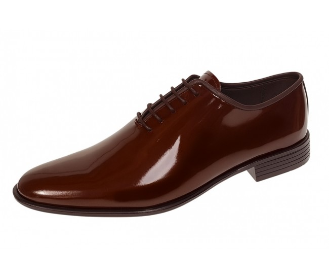 Pantofi barbati eleganti din piele naturala de culoare maro lac - GKR201LM