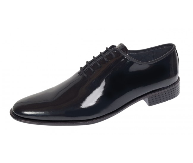 Pantofi barbati eleganti din piele naturala de culoare negru lac - GKR201LN
