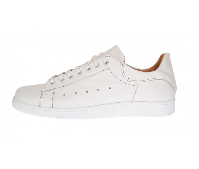 Pantofi barbati casual din piele naturala Alb GKR2023A