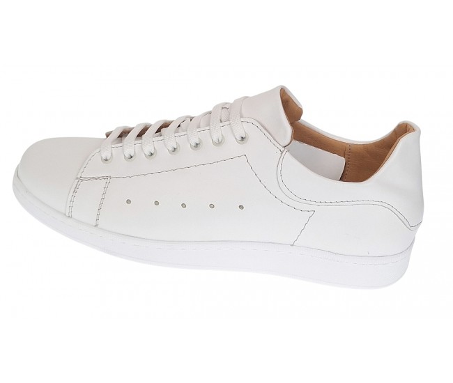 Pantofi barbati casual din piele naturala Alb GKR2023A