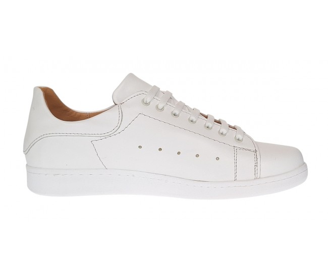 Pantofi barbati casual din piele naturala Alb GKR2023A
