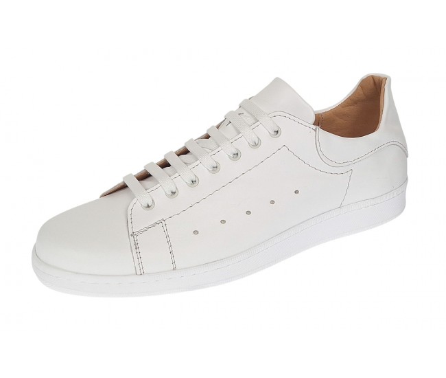 Pantofi barbati casual din piele naturala Alb GKR2023A
