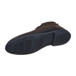 Ghete casual barbati, din piele naturala (imblanite) TOMAS, Negru, GKR20N