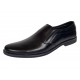 Pantofi barbati casual negri din piele naturala fara inchidere Ezel Elastic
