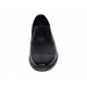 Pantofi barbati casual negri din piele naturala fara inchidere Ezel Elastic
