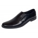Pantofi barbati casual negri din piele naturala fara inchidere Ezel Elastic