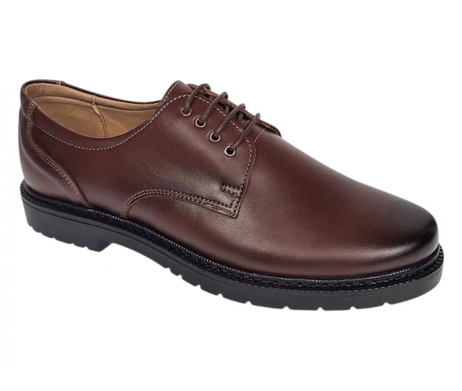 Pantofi barbati casual maro din piele naturala GKR217M