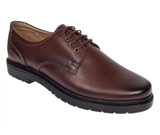 Pantofi barbati casual maro din piele naturala GKR217M