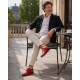 Pantofi barbati rosii eleganti din piele naturala Maximus GKR219R