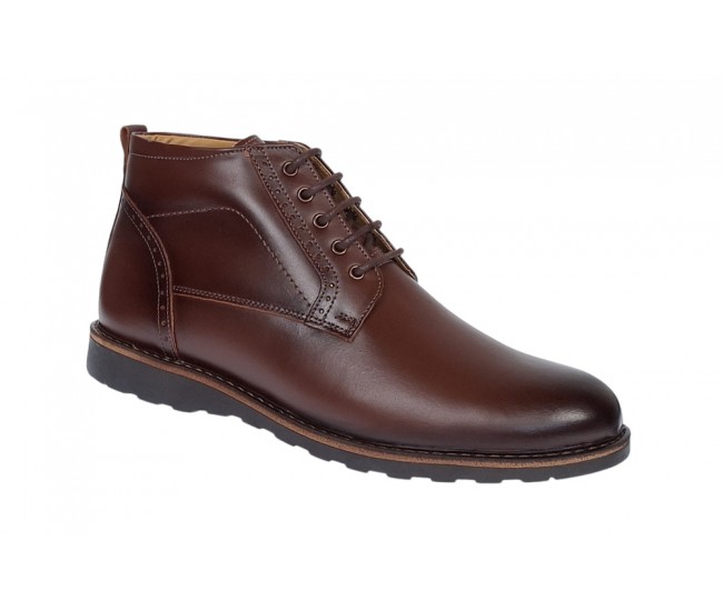 Ghete barbati casual din piele naturala cu siret (imblanite) Corsa - GKR21XM