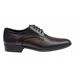 Pantofi barbati, eleganti, din piele naturala, Negru - GKR22N