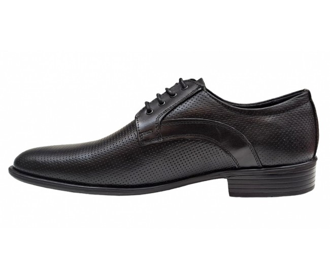 Pantofi barbati, eleganti, din piele naturala, Negru - GKR22N