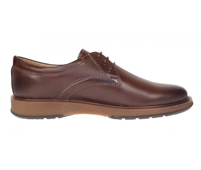 Pantofi barbati casual din piele naturala Maro cu siret GKR230MS