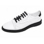 Pantofi barbati casual din piele naturala Alb cu Negru Matritat GKR231ANTR