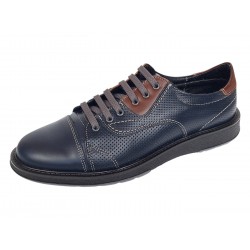 Pantofi barbati casual din piele naturala Bleumarin Matritat GKR231BTR