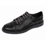 Pantofi barbati casual negri din piele naturala matritata GKR231NTR