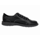 Pantofi barbati casual negri din piele naturala matritata GKR231NTR