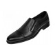 Pantofi barbati negri eleganti din piele naturala fara siret GKR232NB