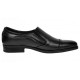 Pantofi barbati negri eleganti din piele naturala fara siret GKR232NB