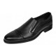 Pantofi barbati negri eleganti din piele naturala fara siret GKR232NB