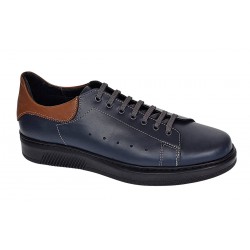 Pantofi casual barbati din piele naturala Cairo 5 Bleumarin GKR23XBL