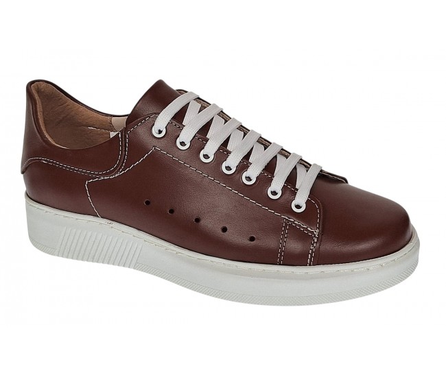 Pantofi casual barbati din piele naturala pe calapod lat Maro GKR24AM