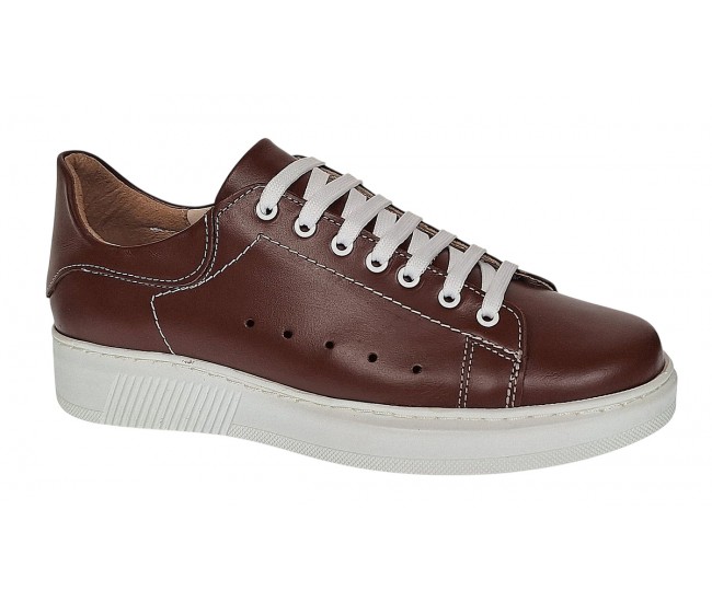 Pantofi casual barbati din piele naturala pe calapod lat Maro GKR24AM