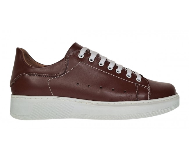 Pantofi casual barbati din piele naturala pe calapod lat Maro GKR24AM