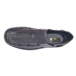 Pantofi barbati gri casual decupati din piele naturala  GKR24GRI