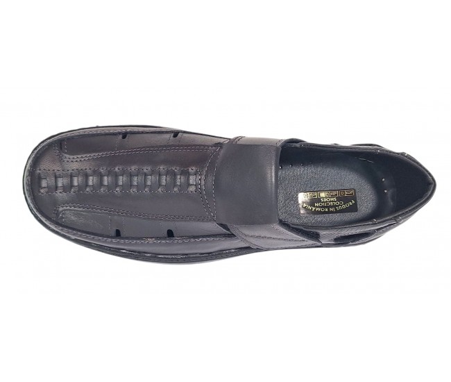 Pantofi barbati gri casual decupati din piele naturala  GKR24GRI