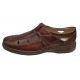 Pantofi barbati casual din piele naturala, decupati, cu scai, calapod lat - GKR24M