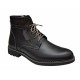 Ghete casual barbati, din piele naturala (imblanite)  TOMY, Negru, GKR26N